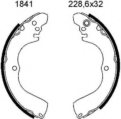 BSF 01841 Комплект тормозных колодок