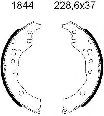 BSF 01844 Комплект тормозных колодок