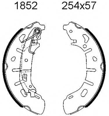 BSF 6585 Комплект тормозов, барабанный тормозной механизм