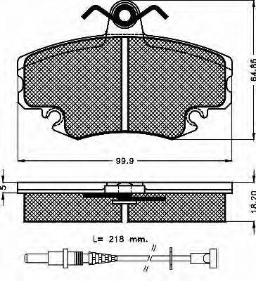 BSF 10248 Комплект тормозных колодок, дисковый тормоз
