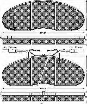 BSF 10297 Комплект тормозных колодок, дисковый тормоз