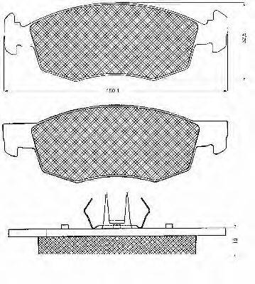 BSF 10608 Комплект тормозных колодок, дисковый тормоз