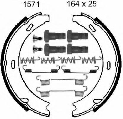 BSF 01571K Комплект тормозных колодок, стояночная тормозная система