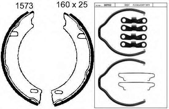 BSF 01573K Комплект тормозных колодок, стояночная тормозная система