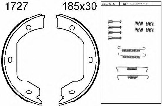 BSF 01727K Комплект тормозных колодок, стояночная тормозная система