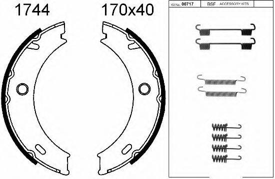 BSF 01744K Комплект тормозных колодок, стояночная тормозная система