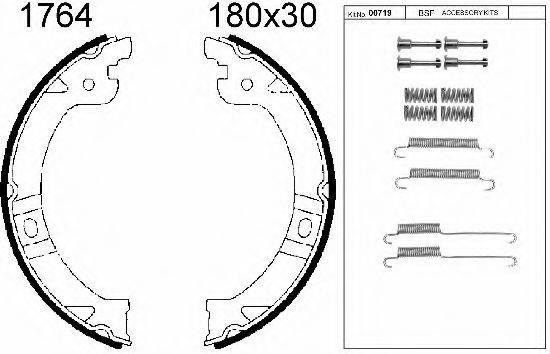 BSF 01764K Комплект тормозных колодок, стояночная тормозная система