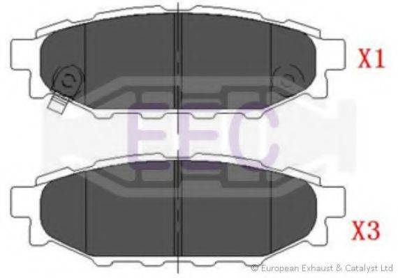 EEC BRP1453 Комплект тормозных колодок, дисковый тормоз