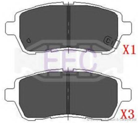 EEC BRP1626 Комплект тормозных колодок, дисковый тормоз