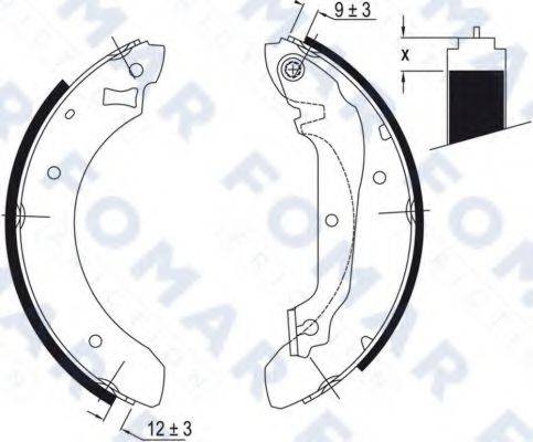 FOMAR FRICTION FO0385 Комплект тормозных колодок