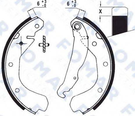 FOMAR FRICTION FO0419 Комплект тормозных колодок