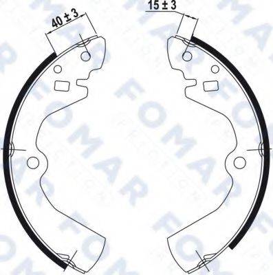 FOMAR FRICTION FO0453 Комплект тормозных колодок