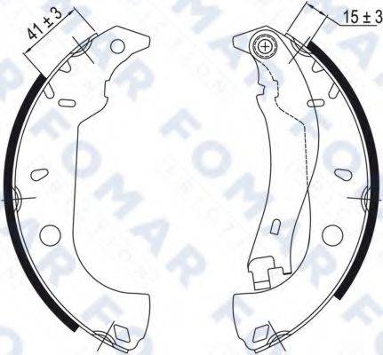 FOMAR FRICTION FO0458 Комплект тормозных колодок