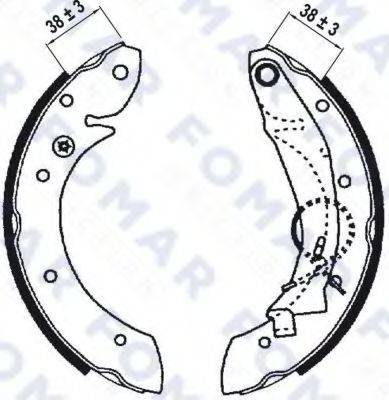 FOMAR FRICTION FO0641 Комплект тормозных колодок