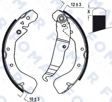 FOMAR FRICTION FO0672 Комплект тормозных колодок