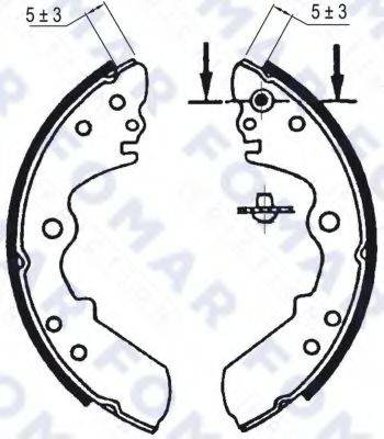 FOMAR FRICTION FO9019 Комплект тормозных колодок