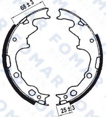 FOMAR FRICTION FO9028 Комплект тормозных колодок