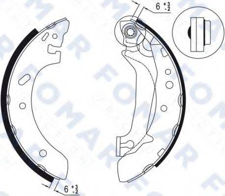 FOMAR FRICTION FO9031 Комплект тормозных колодок