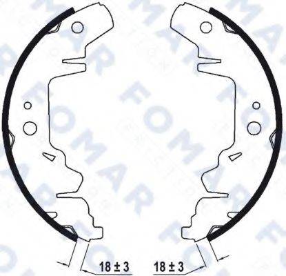 FOMAR FRICTION FO9032 Комплект тормозных колодок