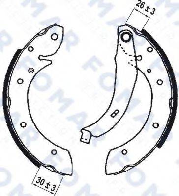 FOMAR FRICTION FO9043 Комплект тормозных колодок