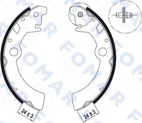 FOMAR FRICTION FO9049 Комплект тормозных колодок