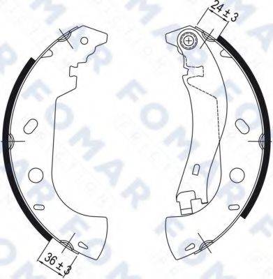 FOMAR FRICTION FO9050 Комплект тормозных колодок