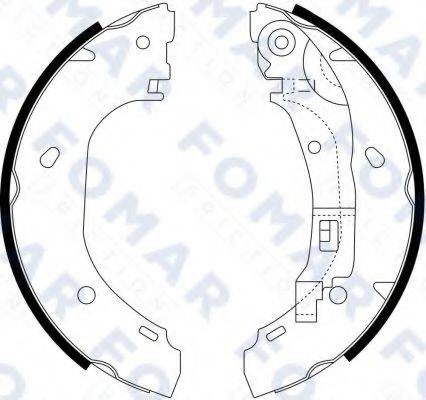 FOMAR FRICTION FO9066 Комплект тормозных колодок