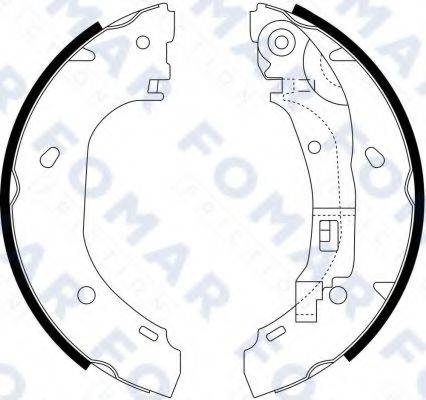 FOMAR FRICTION FO9066 Комплект тормозных колодок