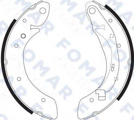 FOMAR FRICTION FO9068 Комплект тормозных колодок