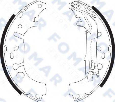 FOMAR FRICTION FO9080 Комплект тормозных колодок