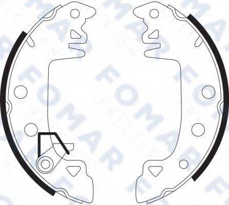 FOMAR FRICTION FO9083 Комплект тормозных колодок