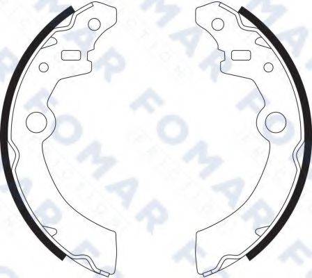 FOMAR FRICTION FO9089 Комплект тормозных колодок