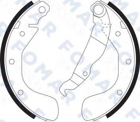 FOMAR FRICTION FO9099 Комплект тормозных колодок