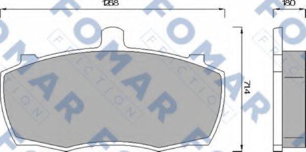 FOMAR FRICTION FO499081 Комплект тормозных колодок, дисковый тормоз