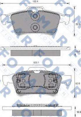 FOMAR FRICTION FO686781 Комплект тормозных колодок, дисковый тормоз