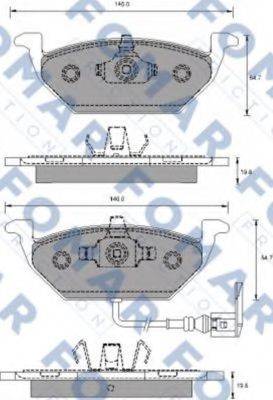 FOMAR FRICTION FO687781 Комплект тормозных колодок, дисковый тормоз