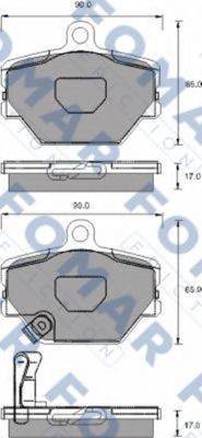 FOMAR FRICTION FO928781 Комплект тормозных колодок, дисковый тормоз