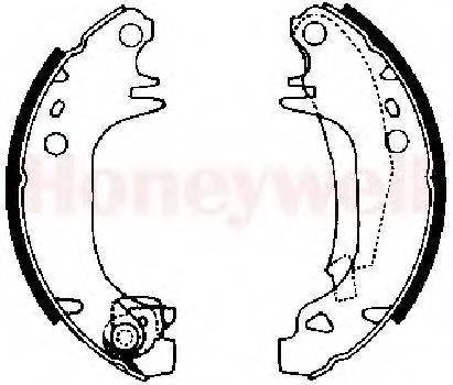 BENDIX 361447B Комплект тормозных колодок