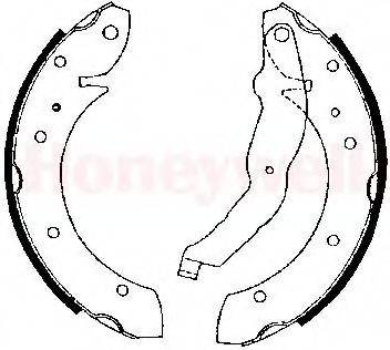 BENDIX 362225B Комплект тормозных колодок