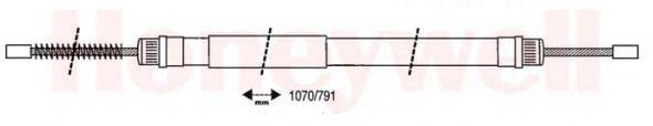 BENDIX 431012B Трос, стояночная тормозная система