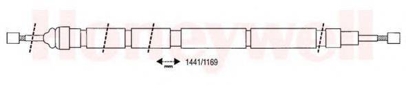 BENDIX 431243B Трос, стояночная тормозная система