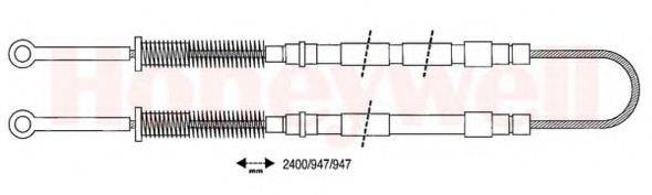 BENDIX 431247B Трос, стояночная тормозная система