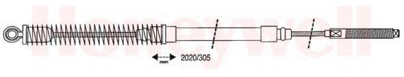 BENDIX 431249B Трос, стояночная тормозная система