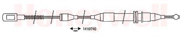 BENDIX 431254B Трос, стояночная тормозная система