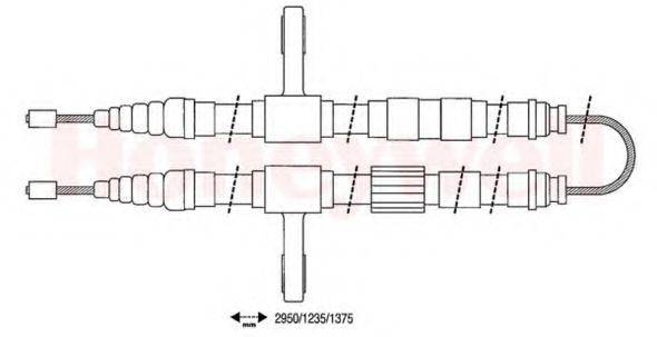 BENDIX 432020B Трос, стояночная тормозная система