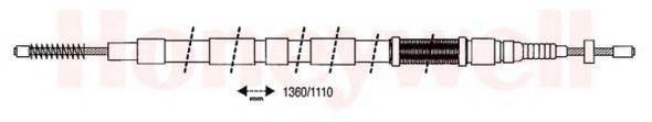 BENDIX 432040B Трос, стояночная тормозная система