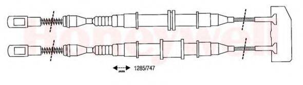 BENDIX 432103B Трос, стояночная тормозная система