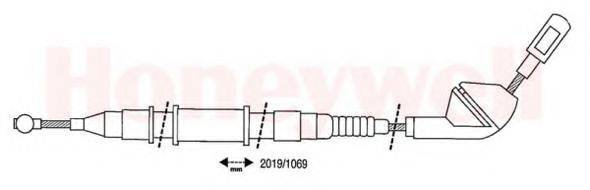 BENDIX 432123B Трос, стояночная тормозная система