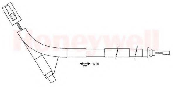 BENDIX 432415B Трос, стояночная тормозная система