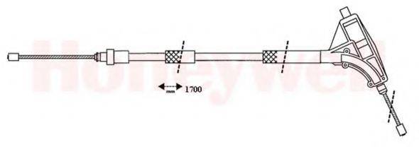 BENDIX 432416B Трос, стояночная тормозная система